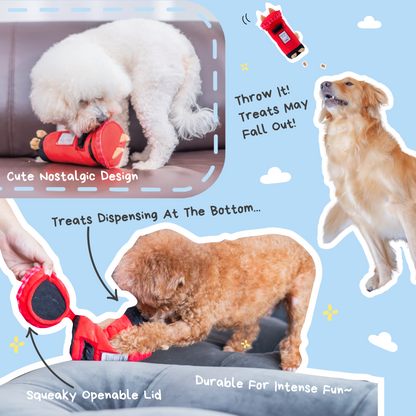 Woof² British Postbox Treat-Dispensing Pet Toy