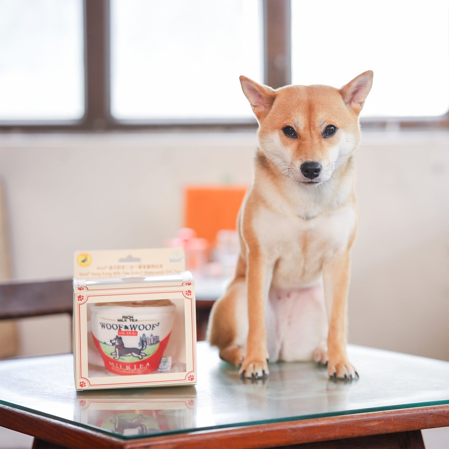 Woof² Hong Kong Milk Tea 2-in-1 Nose-work Pet Toy