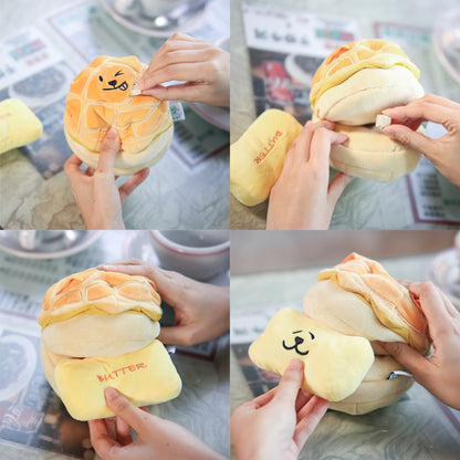 Woof² Buttered Pineapple Bun 2-in-1 Pet Toy