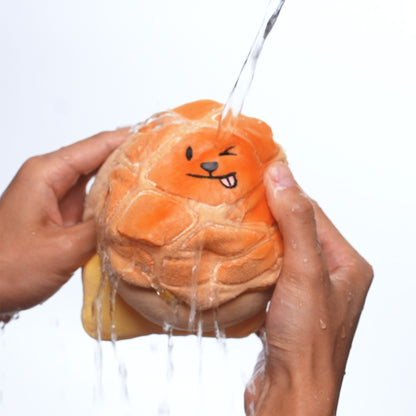 Woof² Buttered Pineapple Bun 2-in-1 Pet Toy