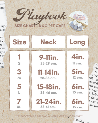 Playbook Pet Cape (Boy)