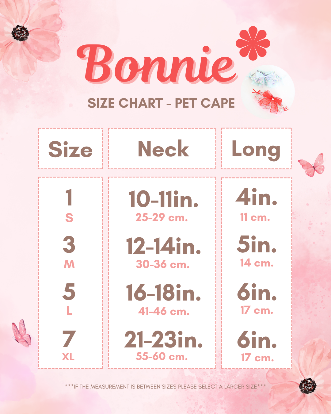 Bonnie Pet Cape